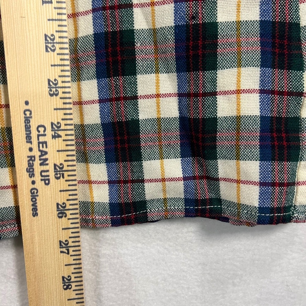 Backpacker Sportswear Mens L Plaid Long Sleeve Acrylic Button Up Shirt - Picture 5 of 8